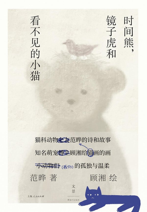 《时间熊，镜子虎和看不见的小猫》封面