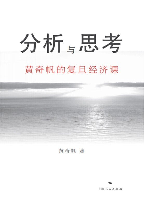 《分析与思考》封面